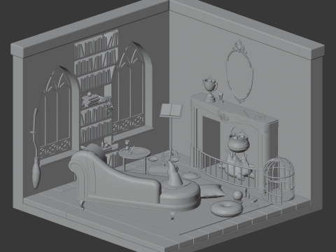 Wizard living-room Modèle 3D