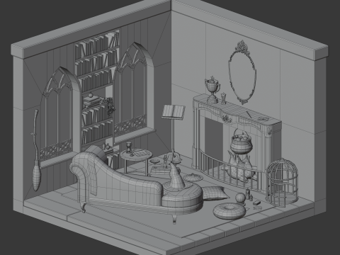 Wizard living-room Modèle 3D