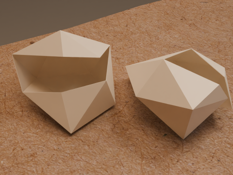 Cardboard writers desk 3D Модель