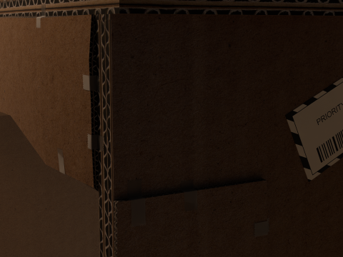 Cardboard writers desk 3D Модель