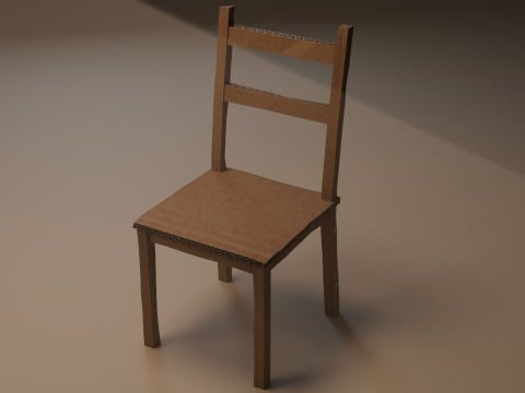 Cardboard writers desk 3D Модель