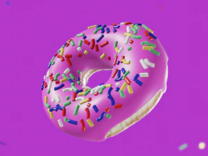 Krapfen 3D Modell