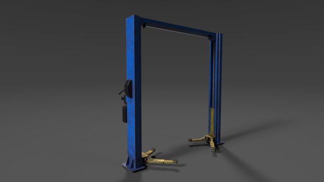 Car Lift Model 3D .c4d .max .obj .3ds .fbx .stl .blend