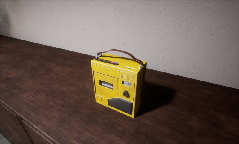 Tape Recorder 3D Model .c4d .max .obj .3ds .fbx .stl .blend 