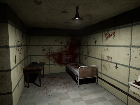 Old Hospital Bed 3D Model