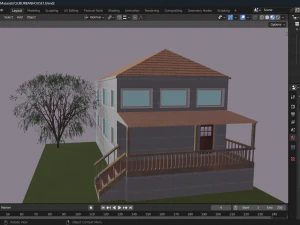 SUBURBAN HOUSE 3D Model