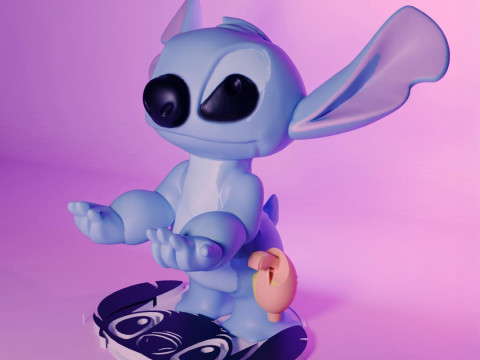 Stitch Stand for controller and phone 3D Print Model