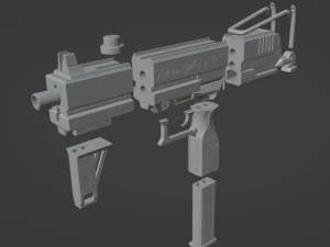 Honkai Star Rail - Kafka Uzi Digital Files - Honkai Star Rail Cosplay - Kafka Cosplay 3D Print Model