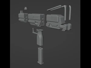Honkai Star Rail - Kafka Uzi Digital Files - Honkai Star Rail Cosplay - Kafka Cosplay 3D Print Model