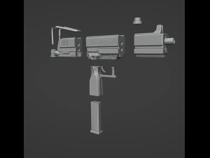 Honkai Star Rail - Kafka Uzi Digital Files - Honkai Star Rail Cosplay - Kafka Cosplay 3D Print Model