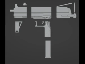 Honkai Star Rail - Kafka Uzi Digital Files - Honkai Star Rail Cosplay - Kafka Cosplay 3D Print Model