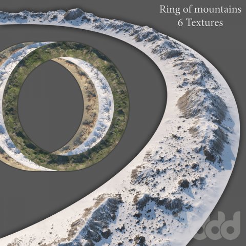 Ring of mountain Modelo 3D .c4d .max .obj .3ds .fbx .stl .blend 