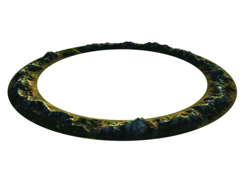 Ring of mountain Modelo 3D
