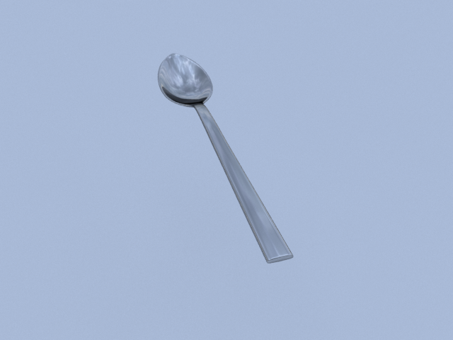Spoon 3D 3D Model .c4d .max .obj .3ds .fbx .stl .blend