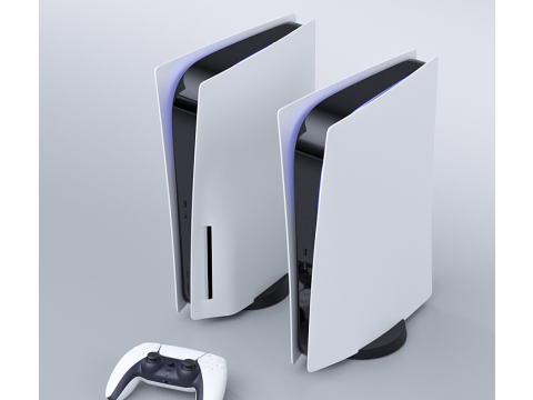 PlayStation 5 3D-Modell