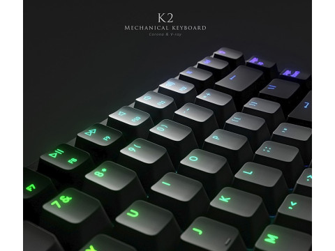 Keychron K2 3D Modell