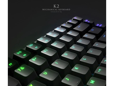 कीक्रोन K2 3D मॉडल