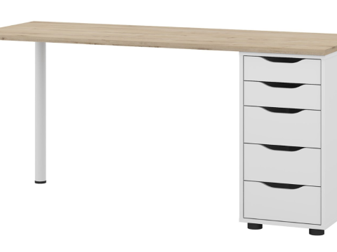 Writing desk IKEA Alexys Model 3D