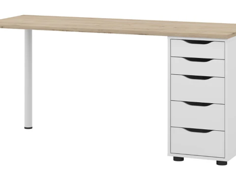 लेखन डेस्क आईकेईए एलेक्सिस 3D मॉडल