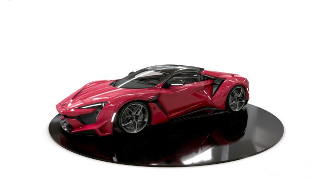 Fenyr Super Sport HQ Interior VR Ready Modello 3D .c4d .max .obj .3ds .fbx .stl .blend 