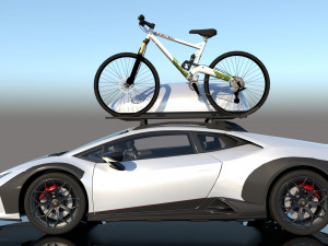 White huracan sterrano Model 3D