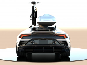 White huracan sterrano Model 3D