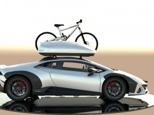 White huracan sterrano Model 3D
