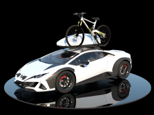 White huracan sterrano 3D Model