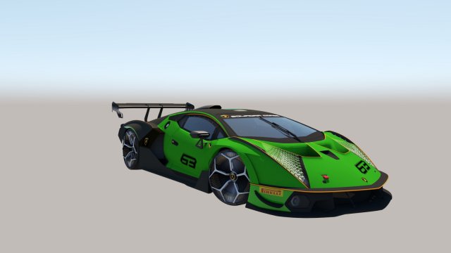 Unique lambo Essenza Model 3D .c4d .max .obj .3ds .fbx .stl .blend 