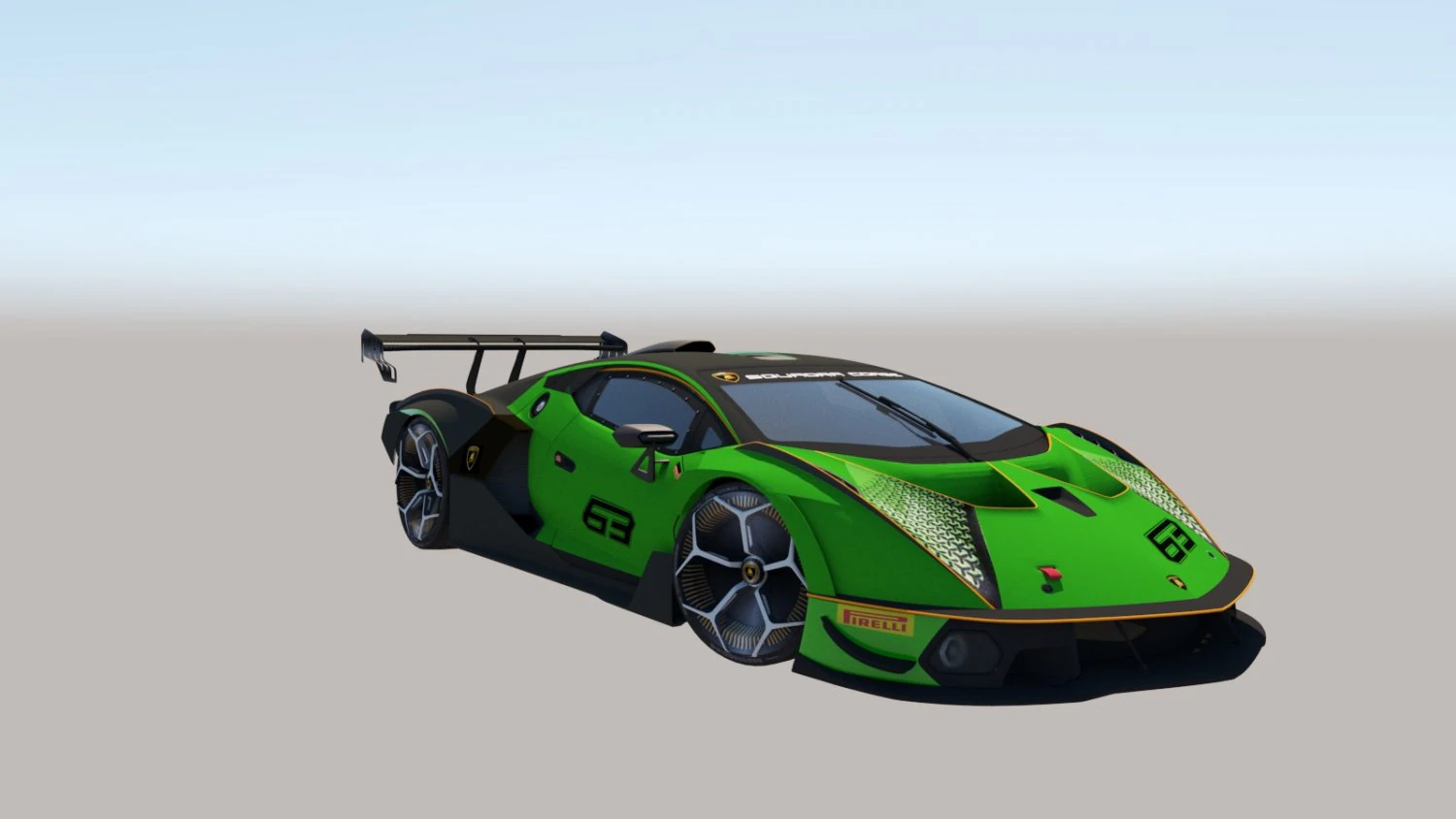 Unique lambo Essenza 3D Model .c4d .max .obj .3ds .fbx .stl .blend 