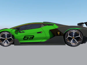 Unique lambo Essenza 3D Model