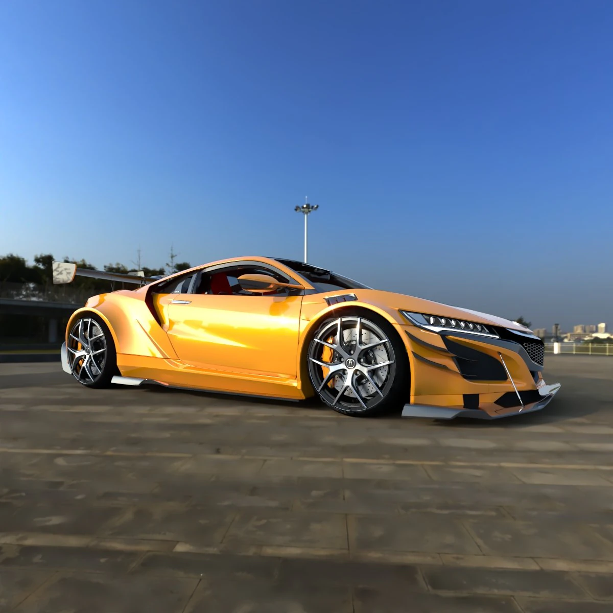 Acura 3D Model .c4d .max .obj .3ds .fbx .stl .blend 