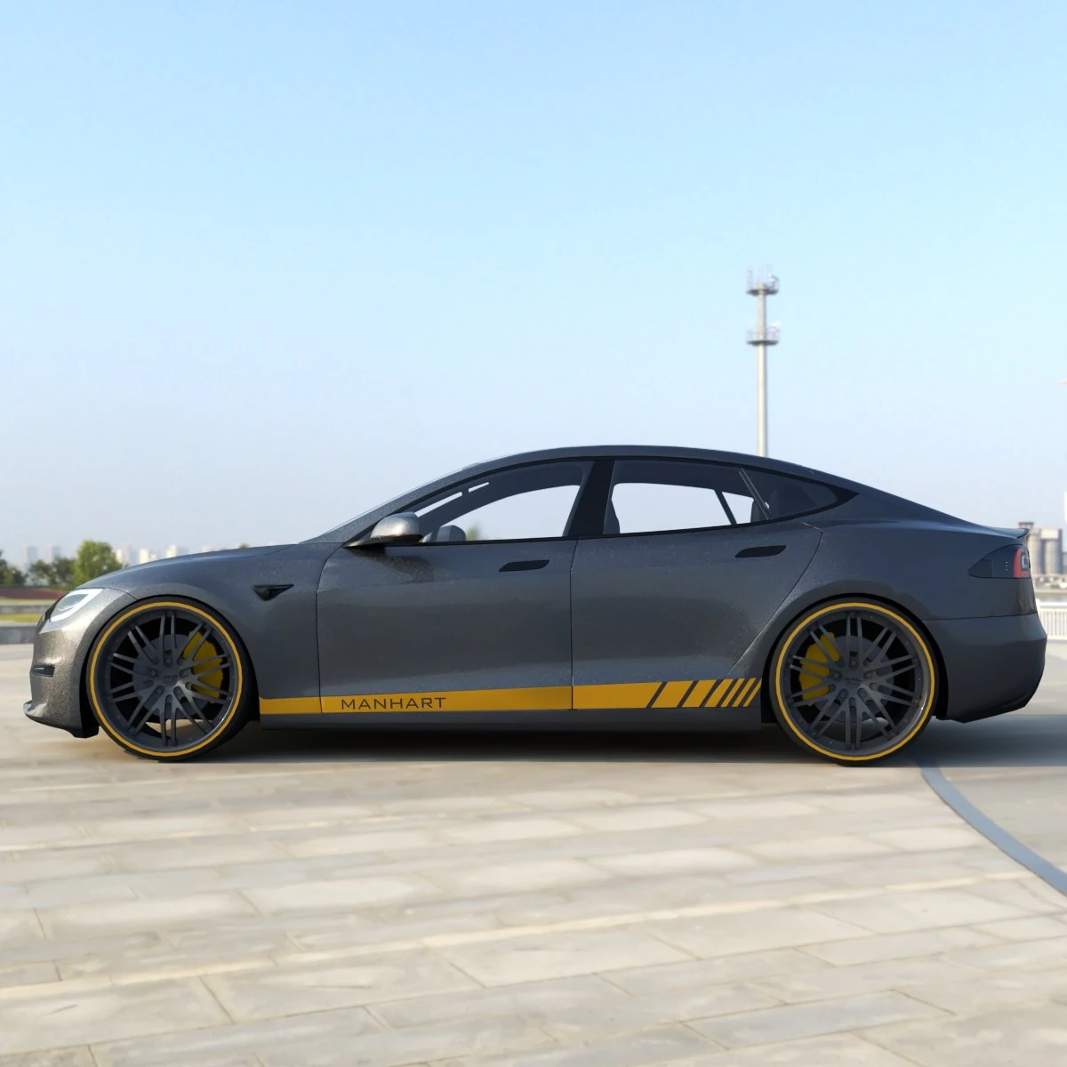 Tesla model S 3D Model .c4d .max .obj .3ds .fbx .stl .blend 