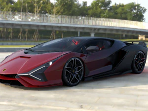 Unique Lamborghini-Sian FKP 37 3D Model