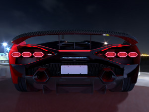 Unique Lamborghini-Sian FKP 37 and sexy girl Model 3D