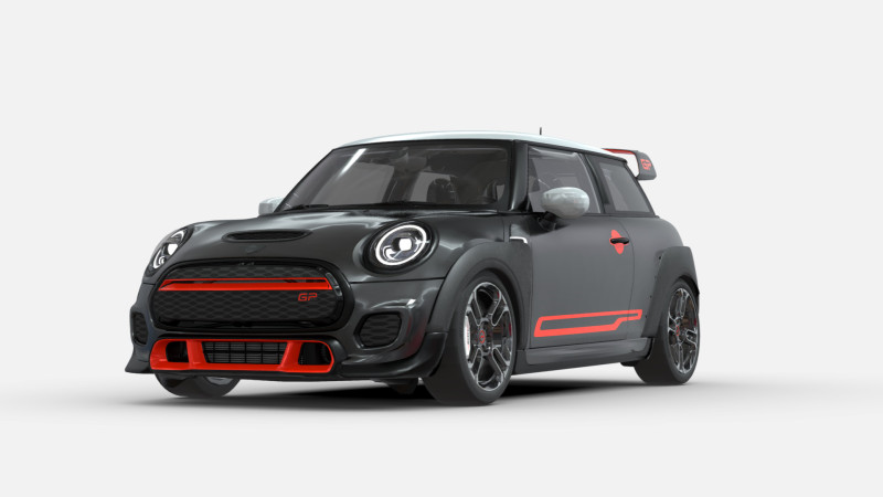 MiniCooper JCW GP 3D Model .c4d .max .obj .3ds .fbx .stl .blend