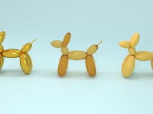 Dog statuette 3D Modell