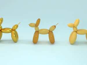 Dog statuette 3D Model