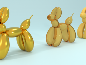 Dog statuette 3D Modell