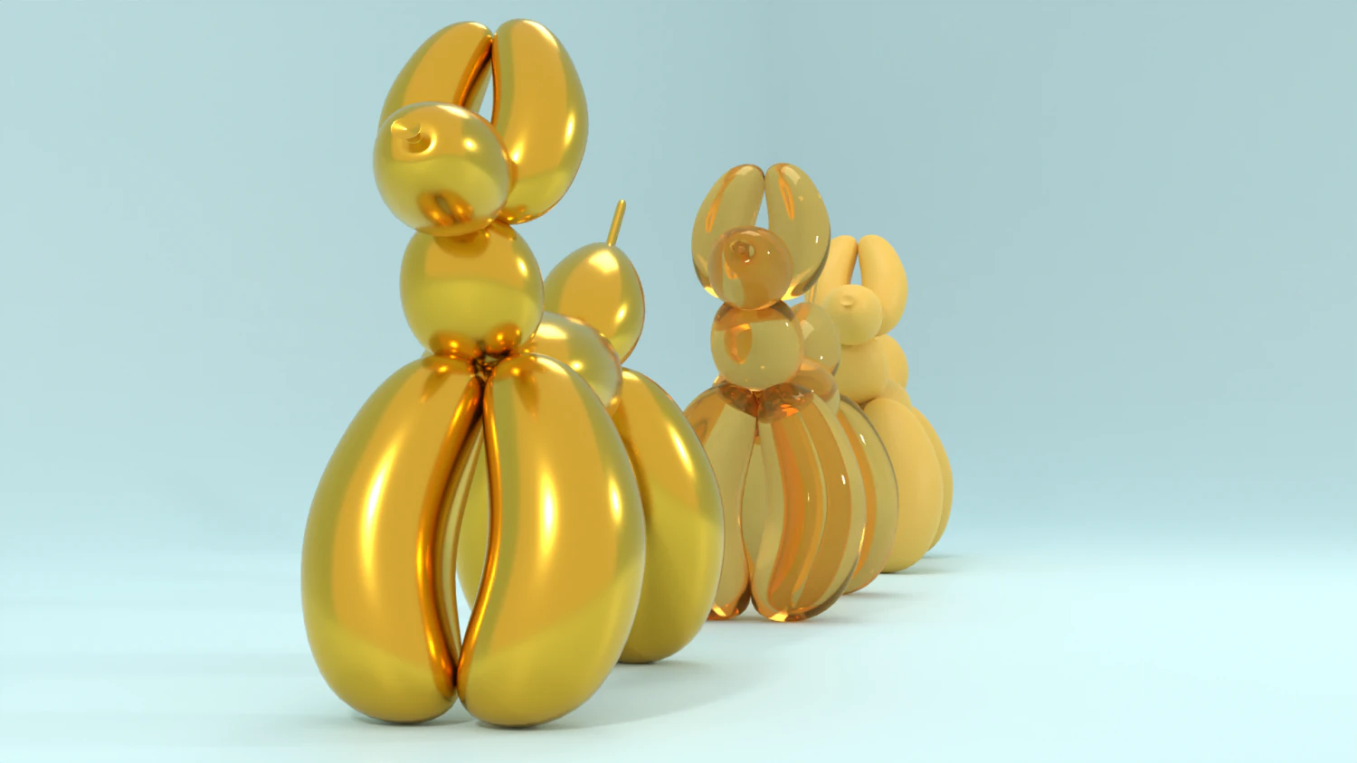Dog statuette 3D Model .c4d .max .obj .3ds .fbx .stl .blend 