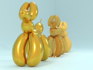 Dog statuette 3D Model