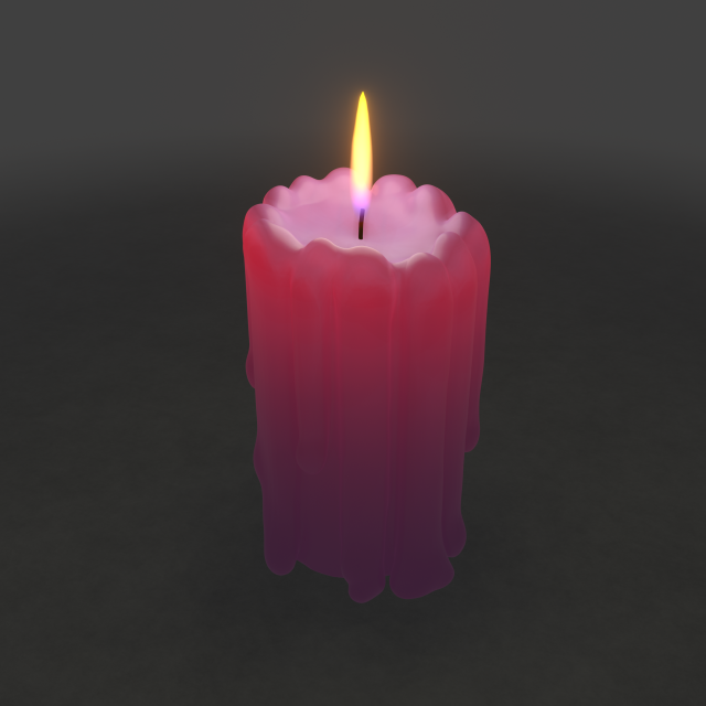 Candle 3D मॉडल .c4d .max .obj .3ds .fbx .stl .blend 