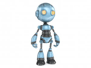 ブルーメタルロボット 3Dモデル