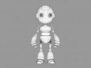 ブルーメタルロボット 3Dモデル