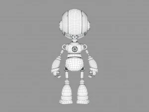 ブルーメタルロボット 3Dモデル