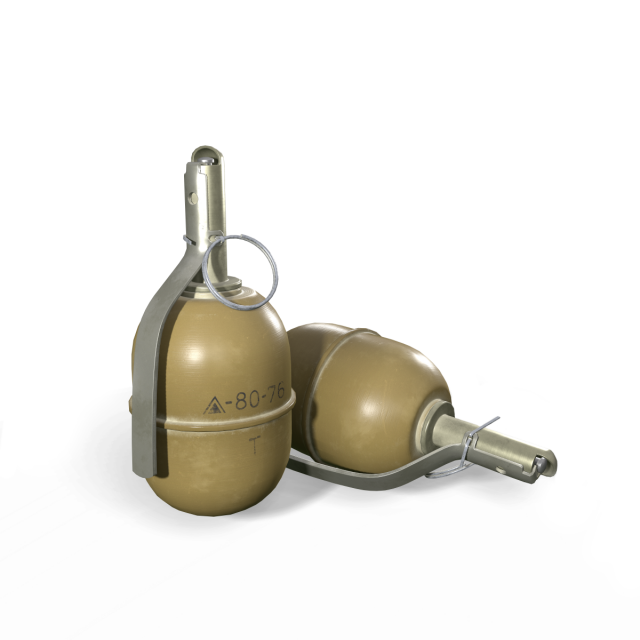 Grenade RGD-5 3D Model .c4d .max .obj .3ds .fbx .stl .blend 