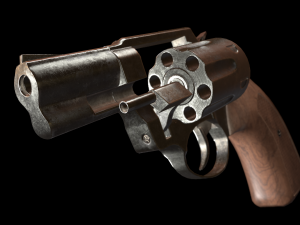 Revolver T-96 3D 模型