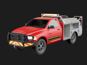 2014 Wildland Brush Truck 3D Model