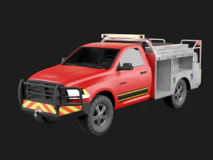 2014 Wildland Brush Truck Modello 3D