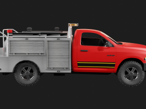 2014 Wildland Brush Truck 3D Model